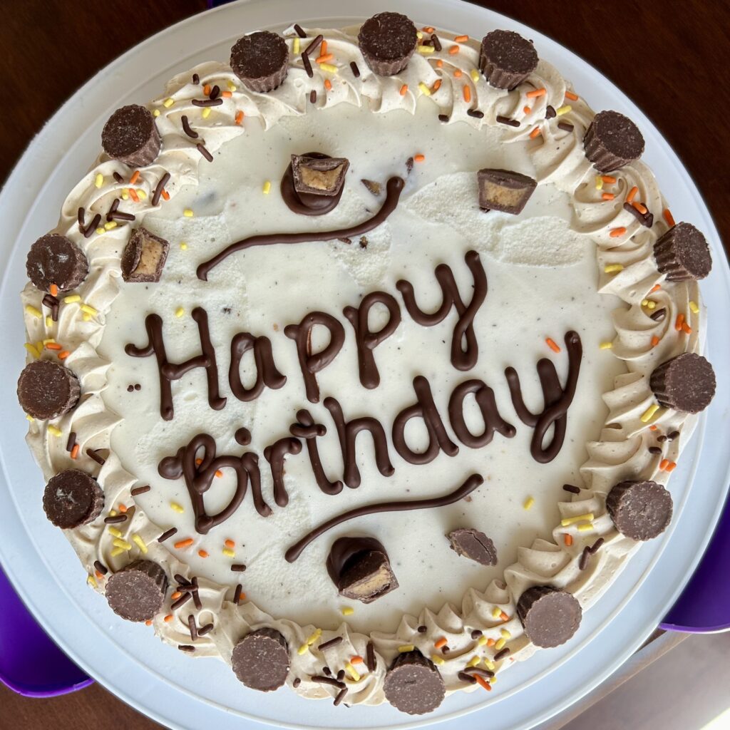 Chocolate Peanut Butter Ice Cream Cake