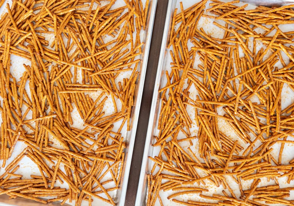 Buffalo pretzels before baking