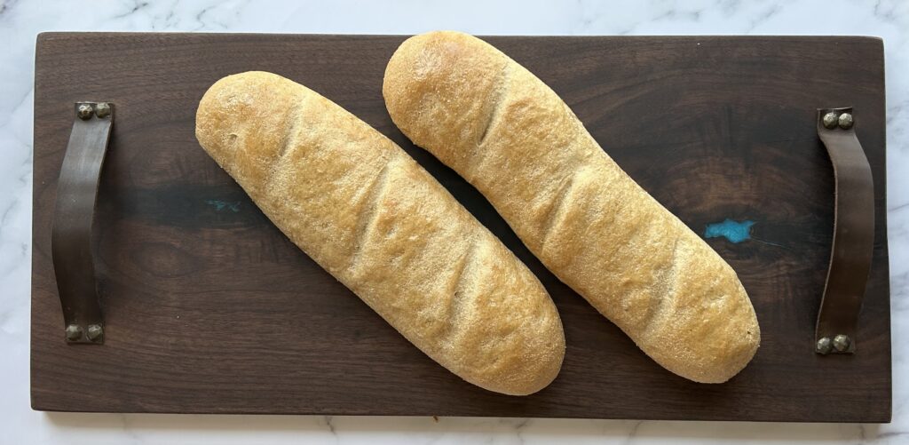 French Bread Loaves with Fresh Milled Flour