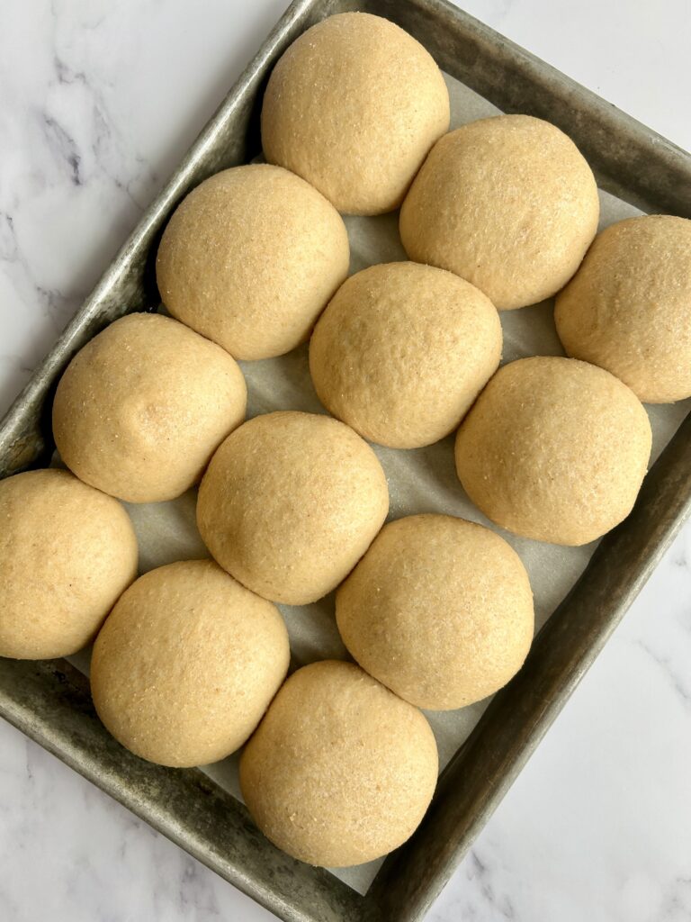 Rolls nearly finished with the second rise