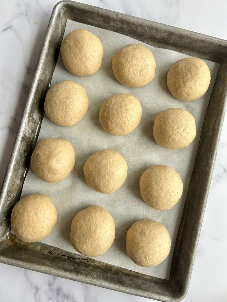 rolls before the second rise