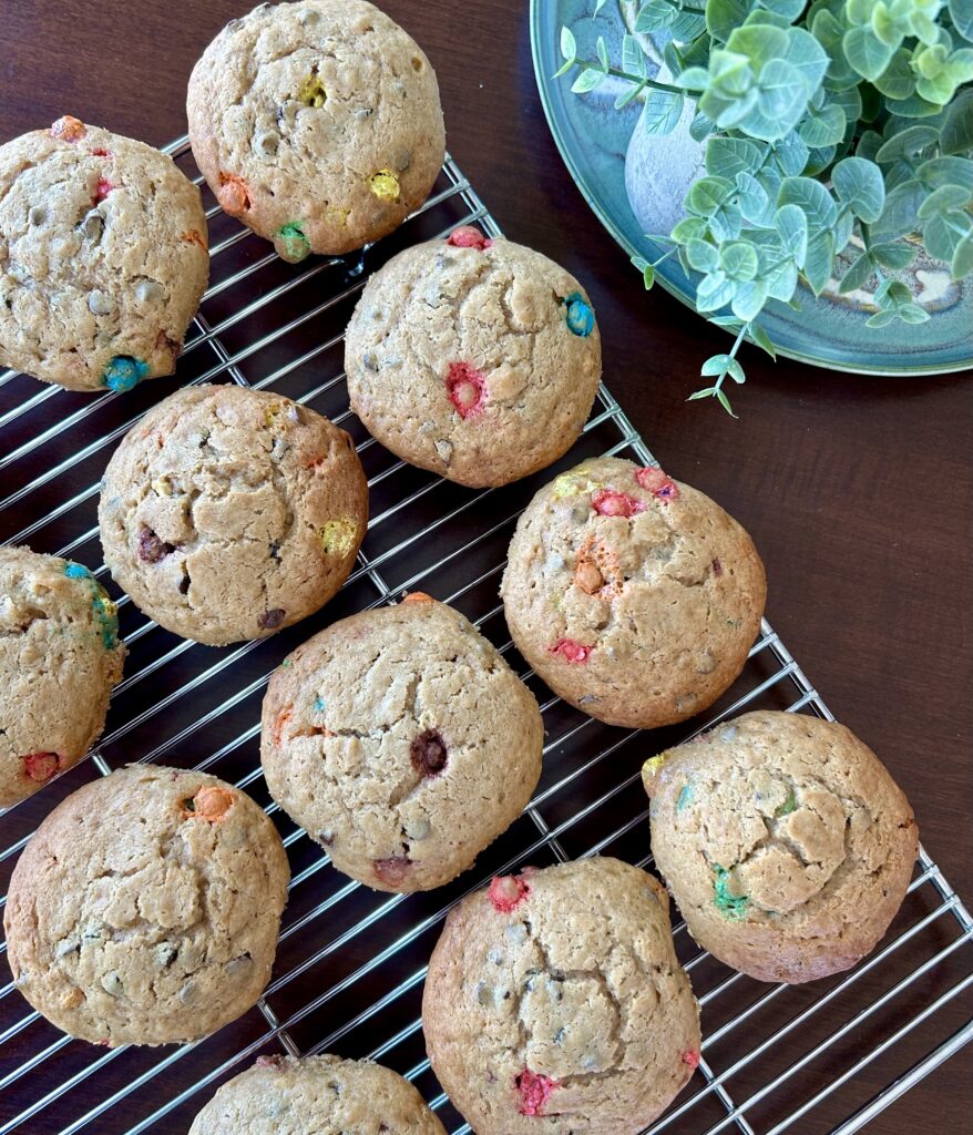Peanut Butter Chocolate Chip Muffins with Fresh Milled Flour