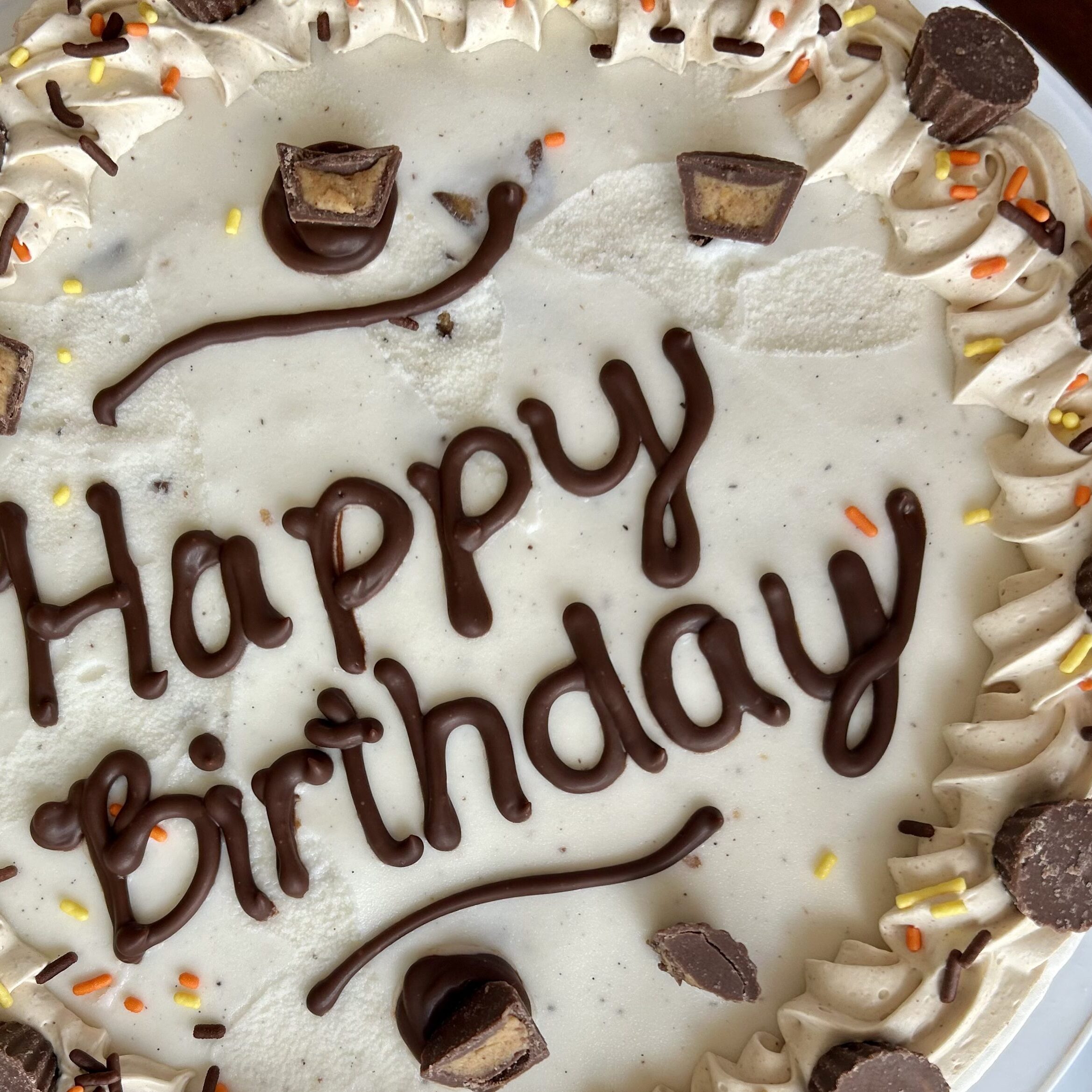 Chocolate Peanut Butter Ice Cream Cake