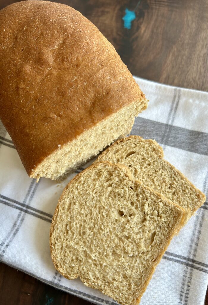 Sandwich bread with fresh milled flour