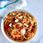 Slow cooker shredded chicken with buffalo sauce