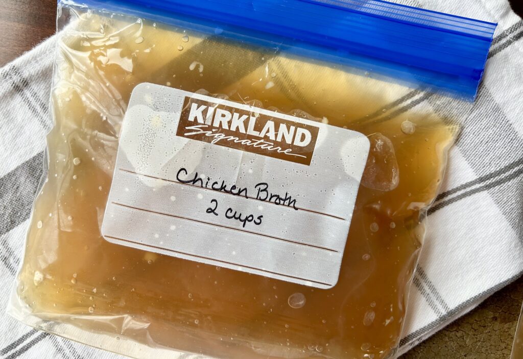 homemade chicken broth