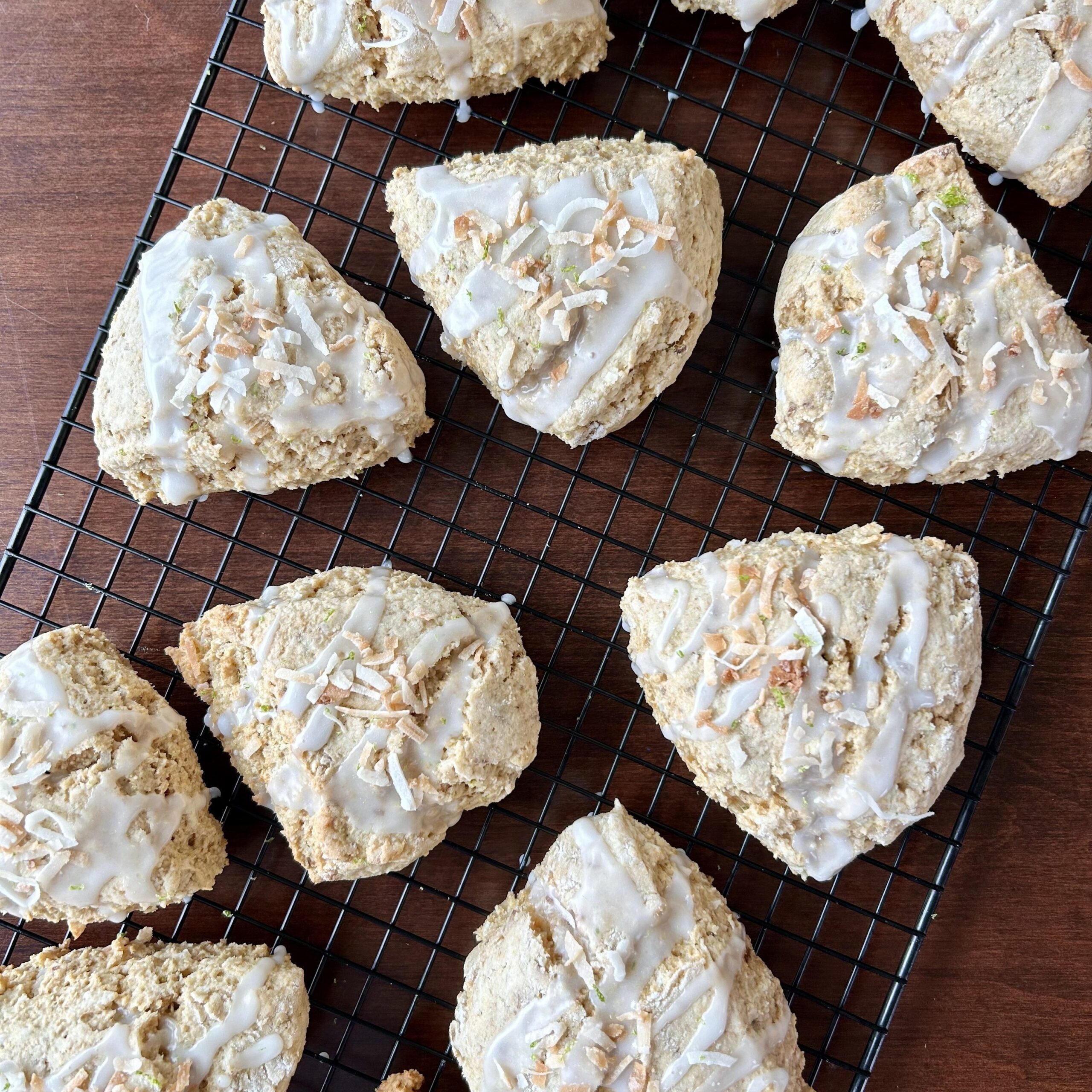 Coconut Lime Scones with Fresh Milled Flour