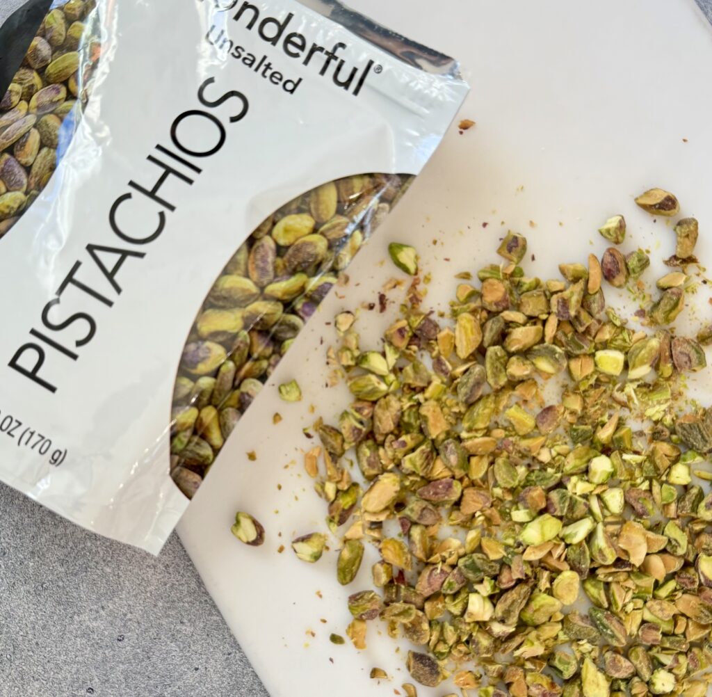 chopped pistachios