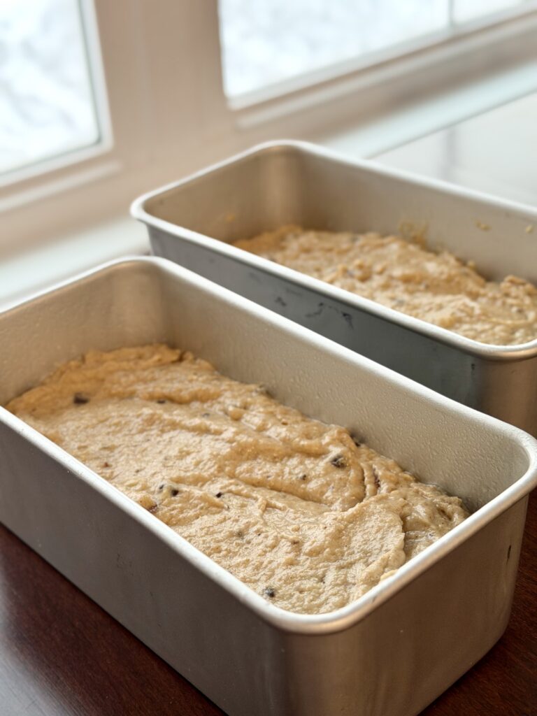 Banana Bread with Fresh milled flour