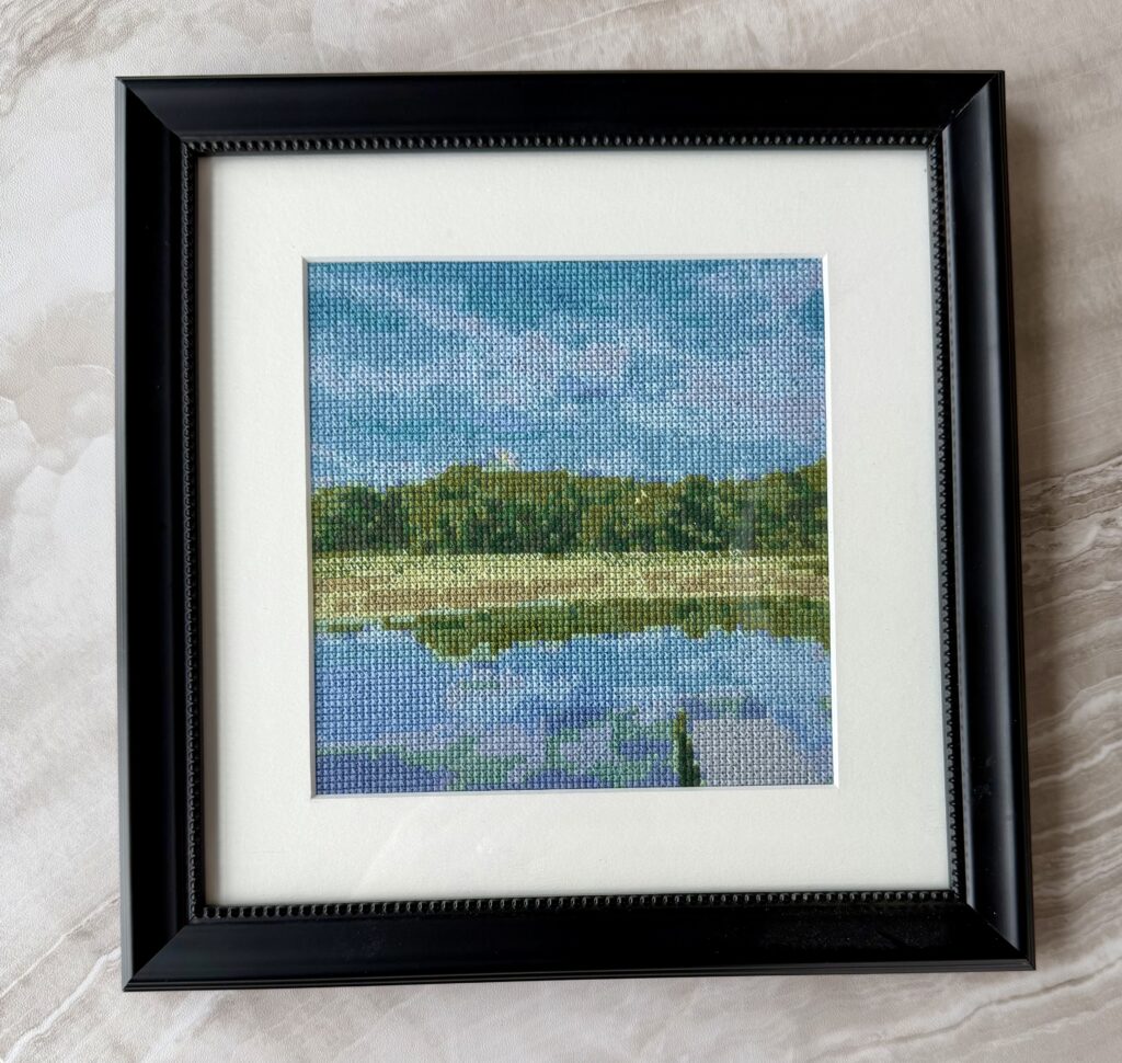 Pond cross stitch