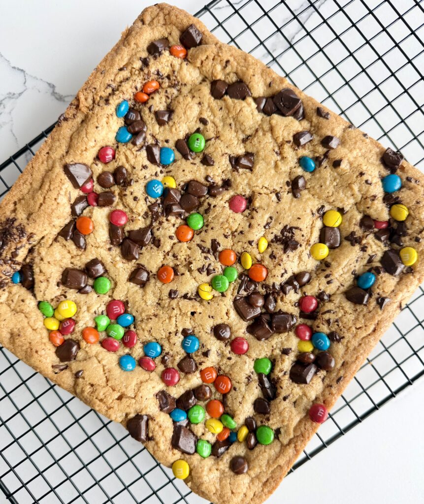 Peanut Butter Chocolate Chip Blondies with Fresh Milled Flour