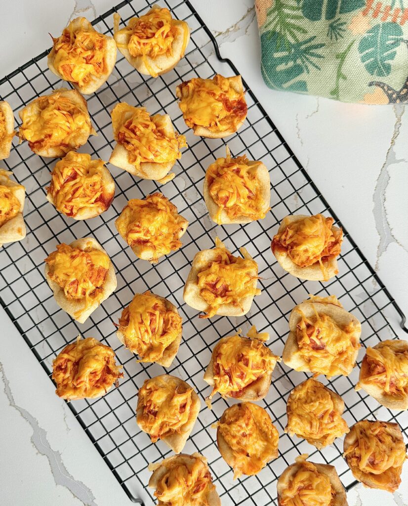 mini buffalo chicken appetizer cups