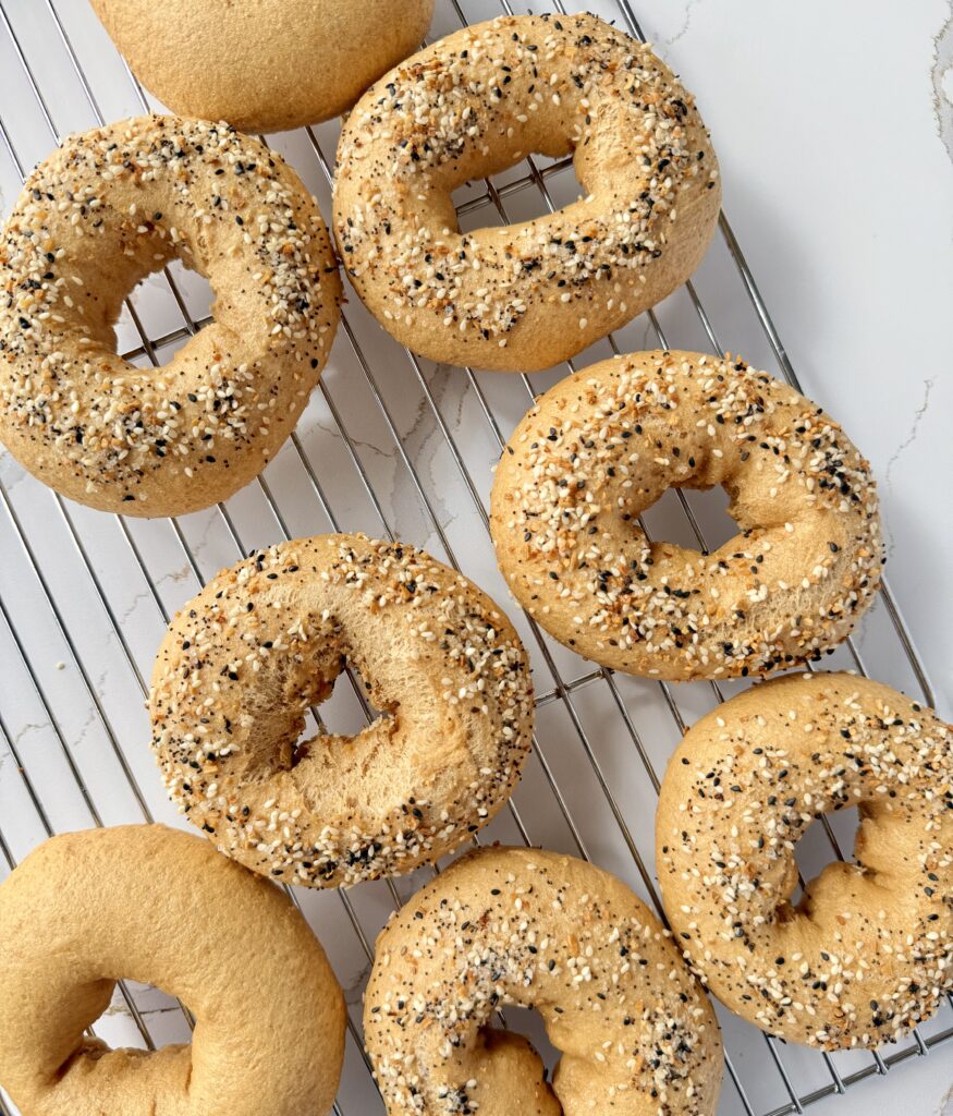 bagels made with fresh milled flour