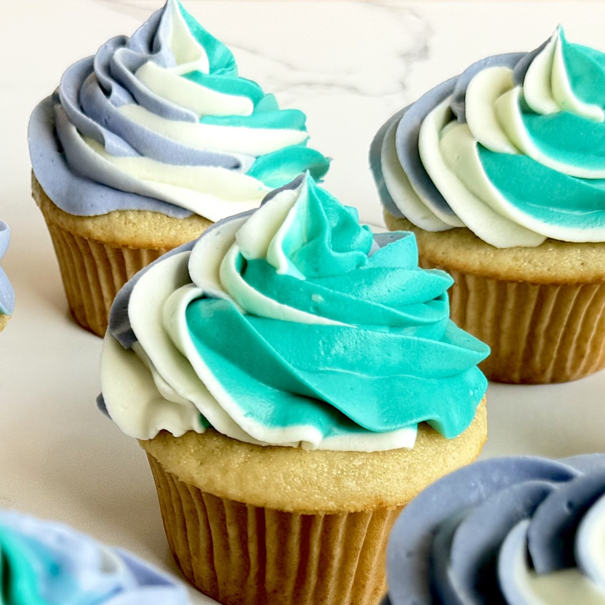 Vanilla cupcakes with fresh milled flour