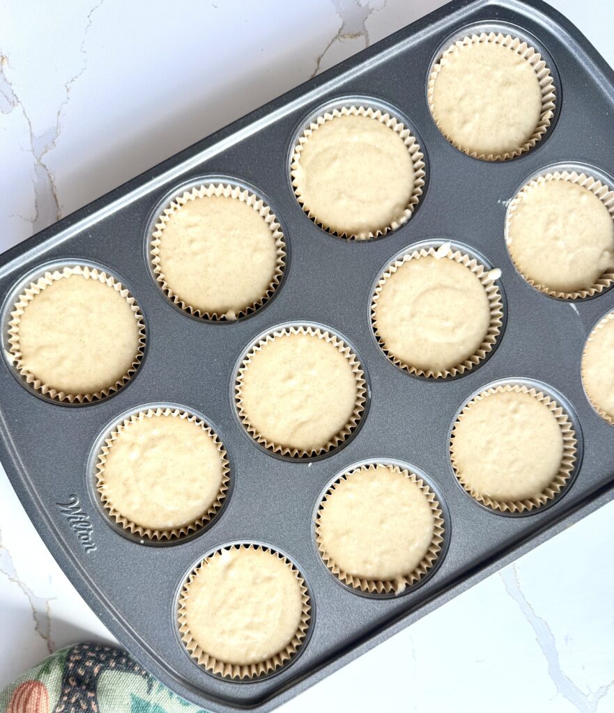 vanilla cupcakes ready to bake
